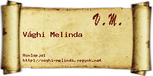 Vághi Melinda névjegykártya
